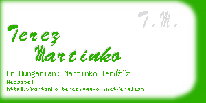 terez martinko business card